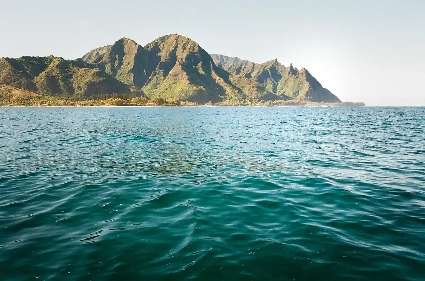 Nā Pali from the water